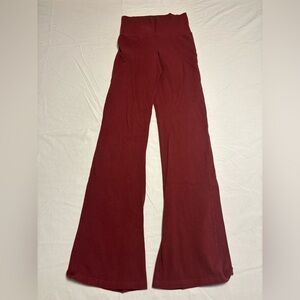 John Gaft California Red Flared Leggings- stretch one size